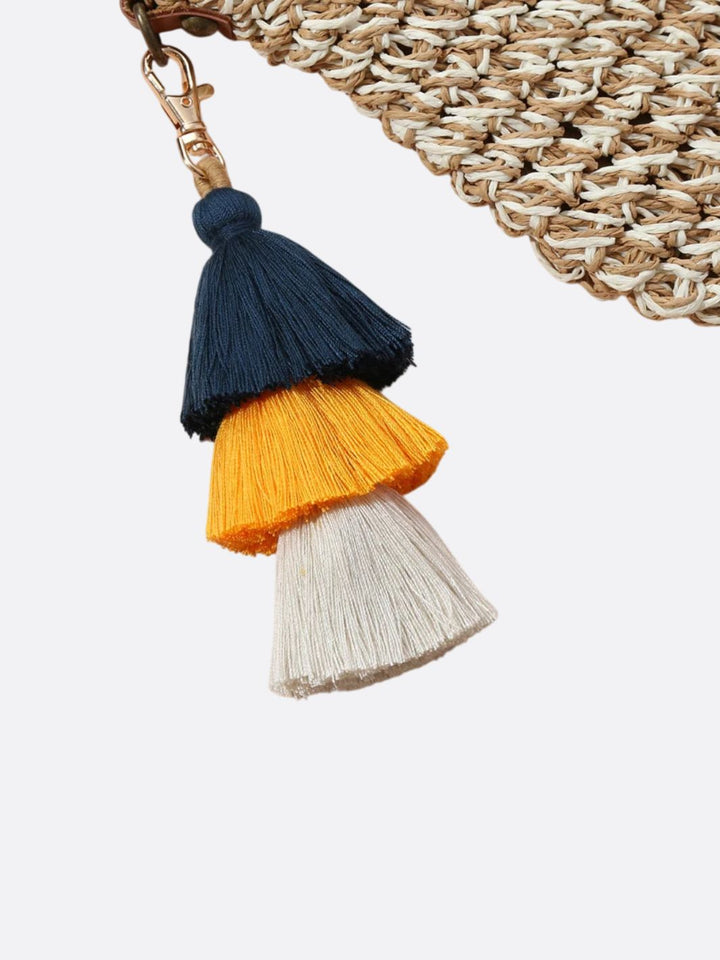 Pompon pour sac noir